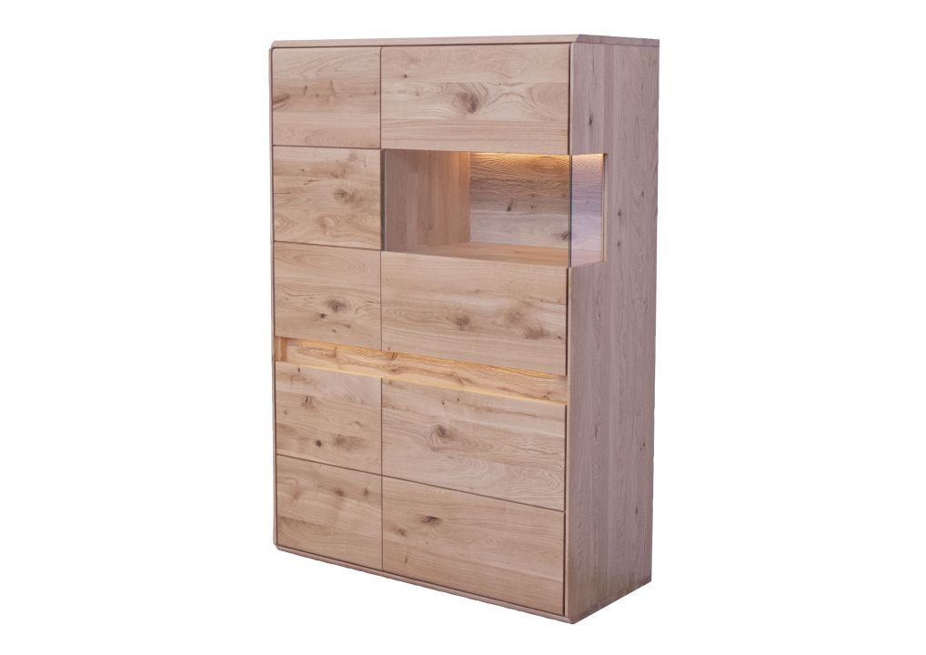 Highboard Emma Wildeiche geölt 103 x 151 cm