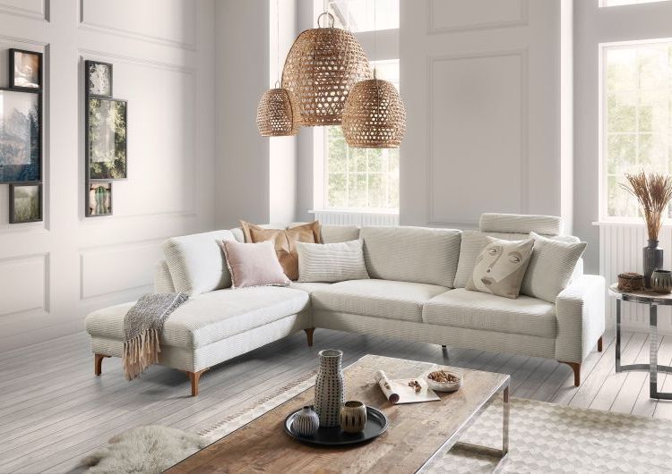 Candy Wohnlandschaft Cairo Umbauecke links beige 276 x 220 cm