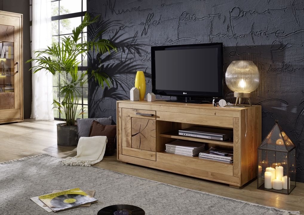 TV-Element Woodlane Wildeiche natur geölt 130 x 62 cm
