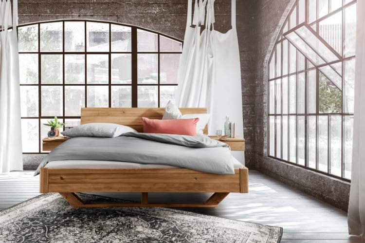 Wildeiche Bett - 180 x 200 - Erik