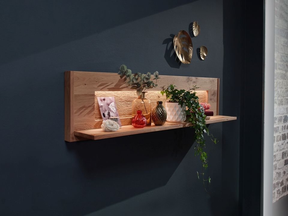 G+K Wandboard I Emma WZ-0303 Wildeiche geölt 123 x 38 cm