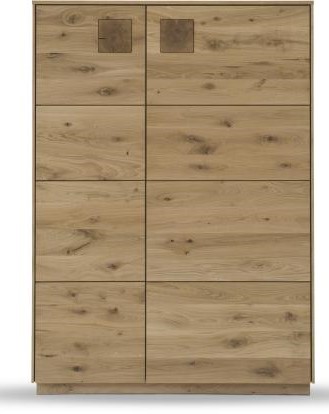 TPT Möbel Highboard Davos Wildeiche natur 103 x 43,5 cm