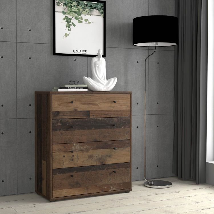 Forte Kommode Tempra 2 Old Wood Vintage 73,7 x 85,5 cm