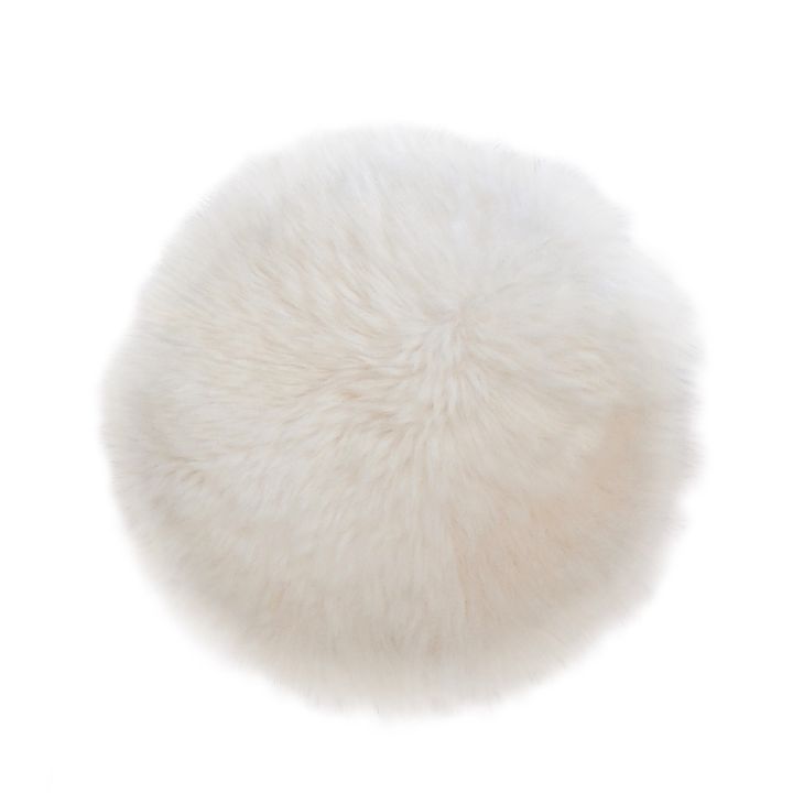 Lammfellpad Mira naturweiß Ø 34 cm