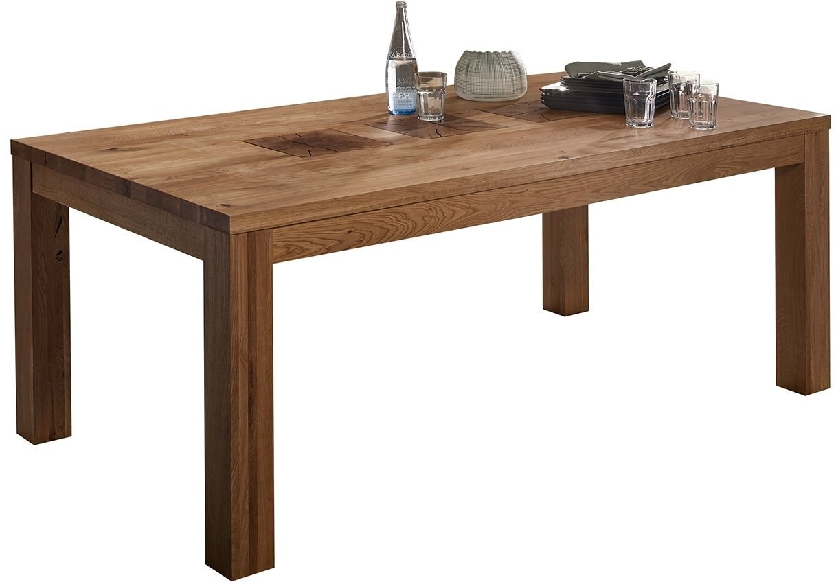 Esstisch Woodlane Wildeiche natur geölt 160 x 90 cm