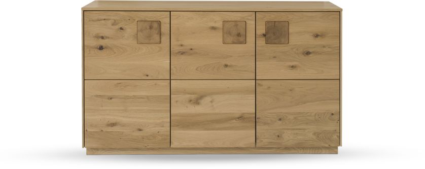 TPT Möbel Sideboard Davos Wildeiche natur 139 x 43,5 cm