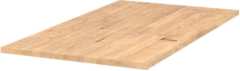 Esstisch inkl. Ansteckplatte Woodstock/Denver Wildeiche Bianco 200 x 100