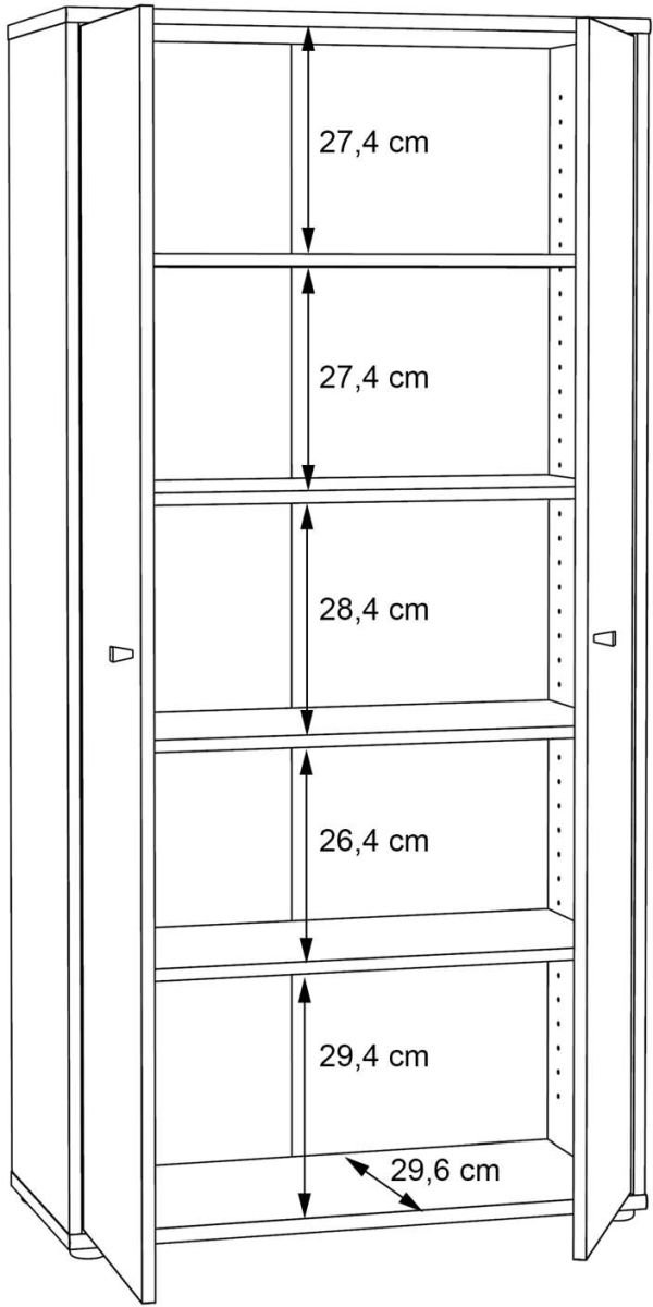Forte Kommode Tempra 2 Artisan Eiche NB 73,7 x 149,5 cm